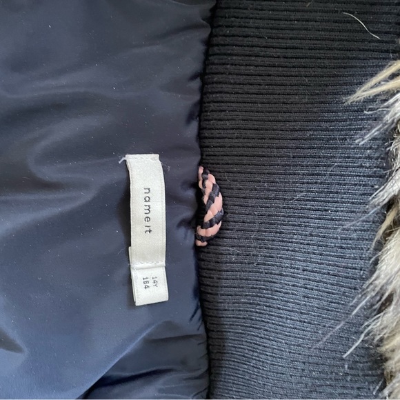 Teen winter parka in dark blue - Picture 3 of 5